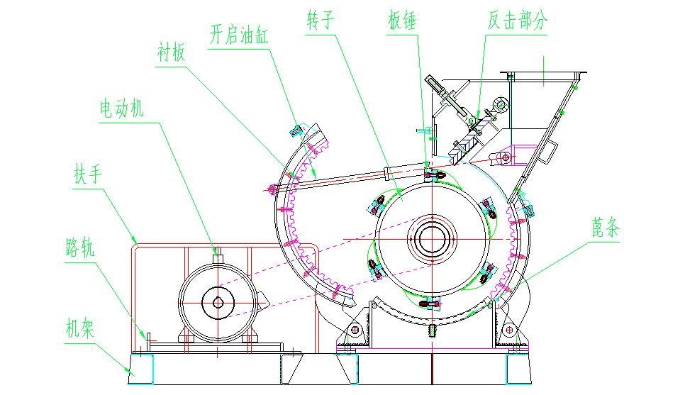 粗粉磨的結構示意圖